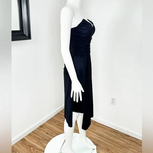 Chiara Boni Elegant Black Strapless Dress - Picture 9 of 12